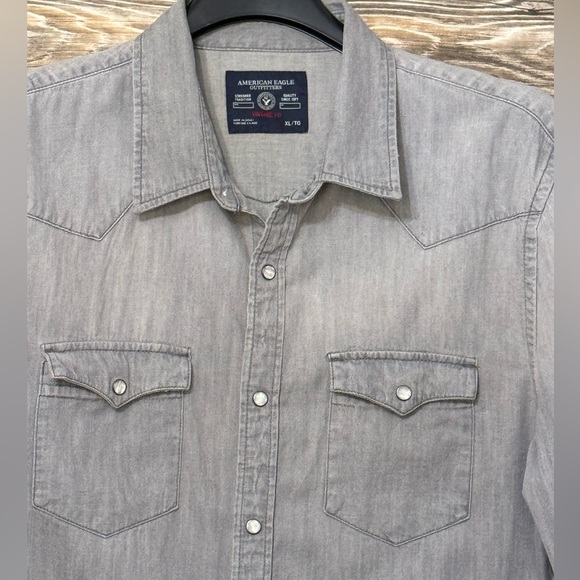American Eagle men’s western shirt, vintage fit, X-Large, snap buttons - Picture 7 of 13
